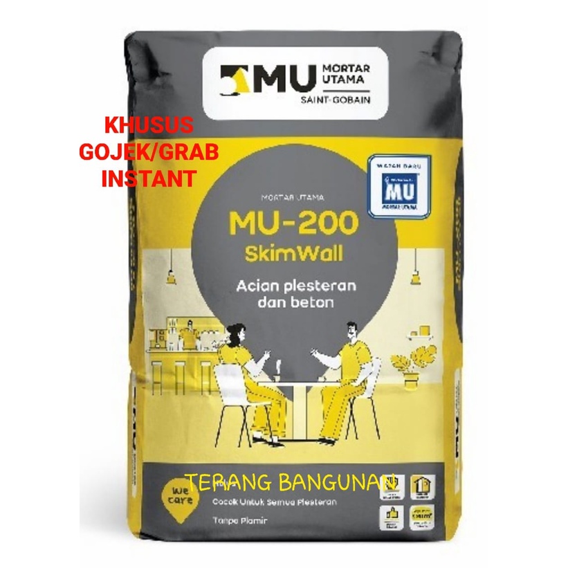 SEMEN ACIAN PLESTERAN DAN BETON MU 200 (KHUSUS GOJEK/GRAB INSTANT)