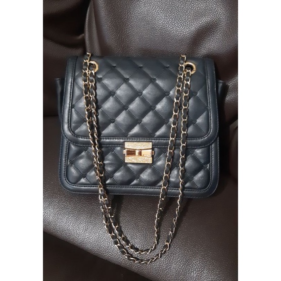 tas lovcat quilted genuine leather original preloved second cantik