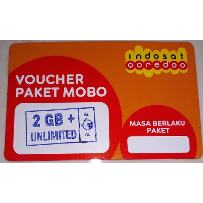voucher data Indosat 2GB unlimited aplikasi Shopee Indonesia
