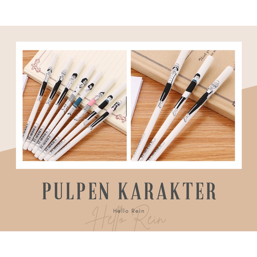 

Pulpen Karakter - Pulpen Gel Karakter lucu Hello Rein