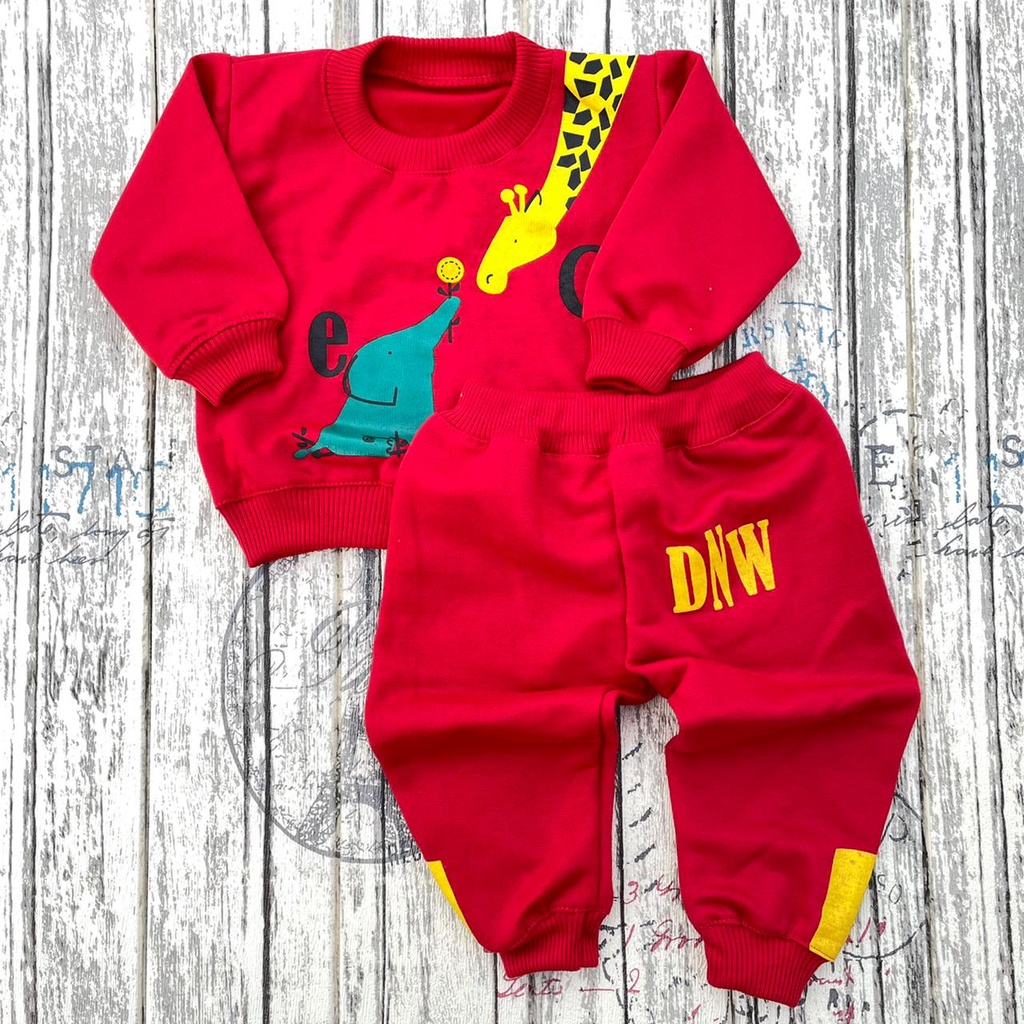 PROMO 7.7 Setelan Joger Bayi Setelan Baju Bayi Outer Bayi Baju Musim Dingin Bayi