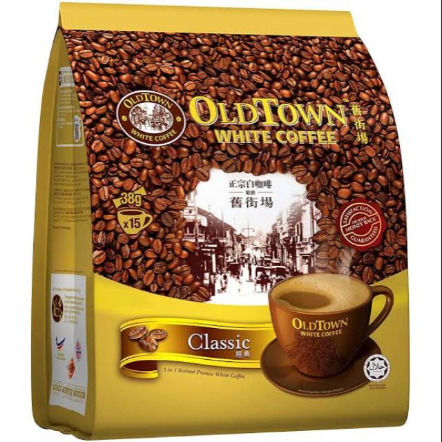 

Kopi Old Town White Coffee Classic Malaysia (isi 15 Sachet)