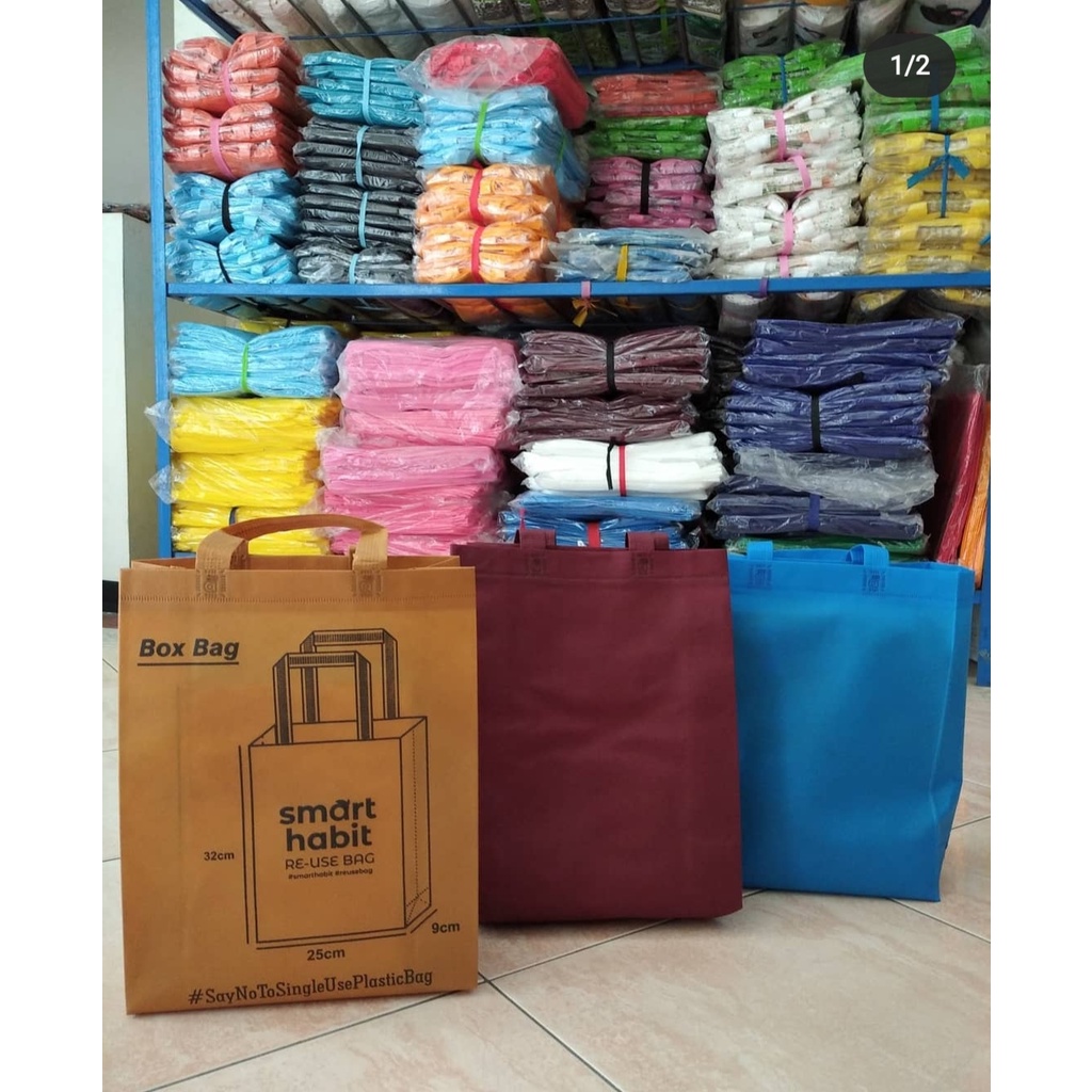 

Tas Spunbond Polos Murah ukuran 32x25x9