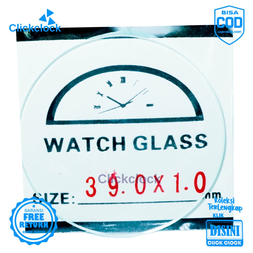 Kaca Jam Kaca Bahan Watch Glass PNC-390 Bagus 3,9 cm