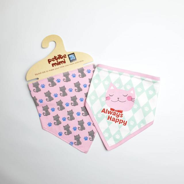 Slabber Petite Mimi 2in1 /Tatakan Iler/Slaber Bib 2in1 Petite Mimi