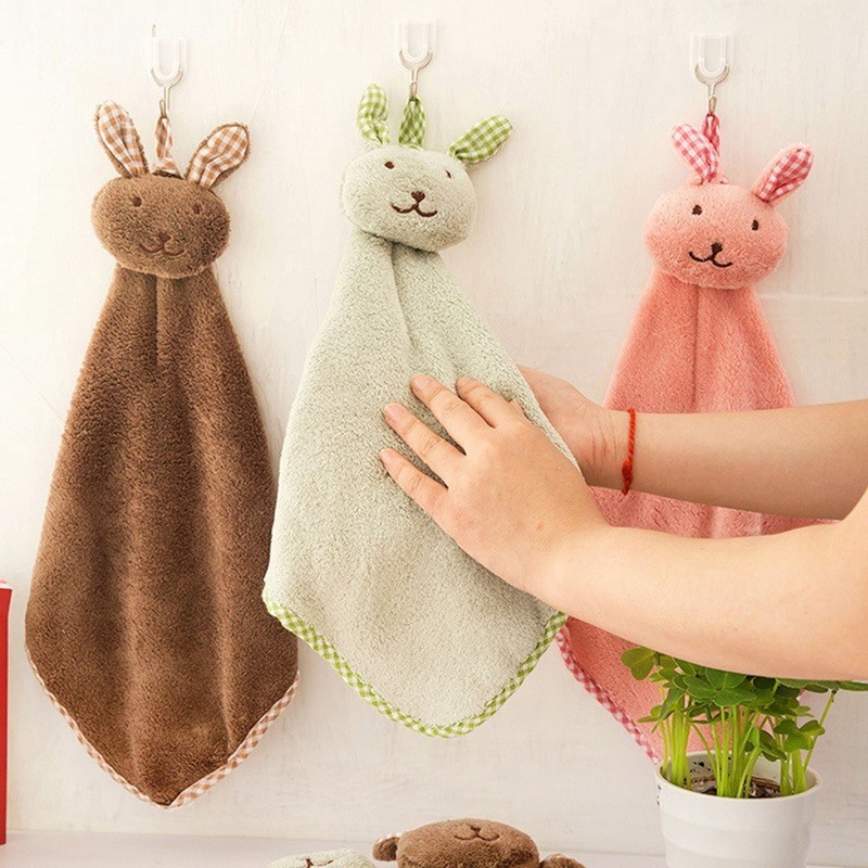 Lap Tangan Handuk Gantung Kelinci Serbet Hand Towel Rabbit Karakter ON