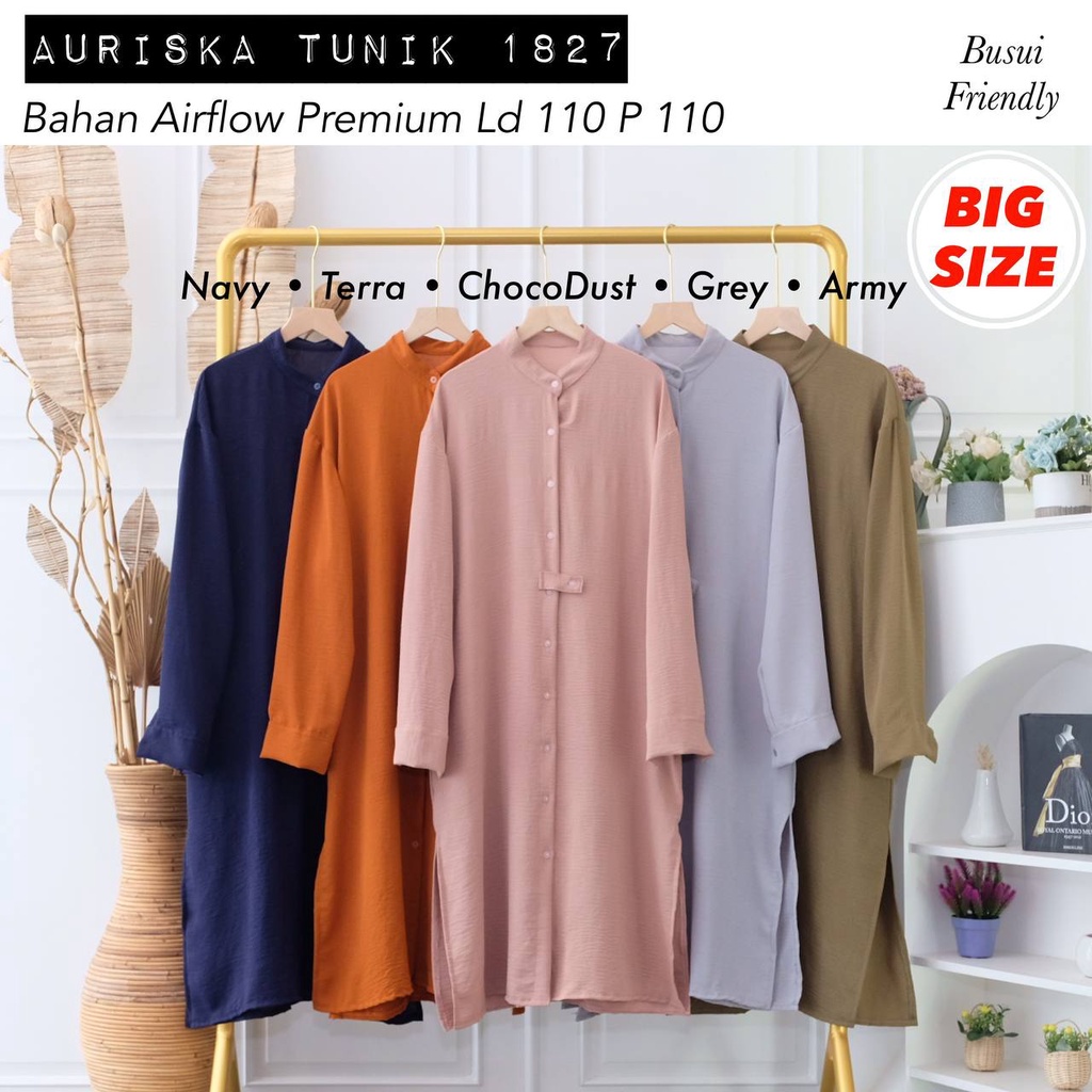 AURISKA TUNIK / TUNIC / ATASAN KERJA / JUMBO