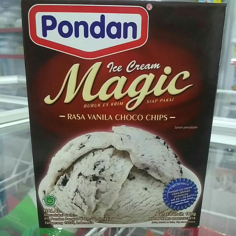 

Pondan Ice Cream rasa Vanila Choco Chips 160 gr