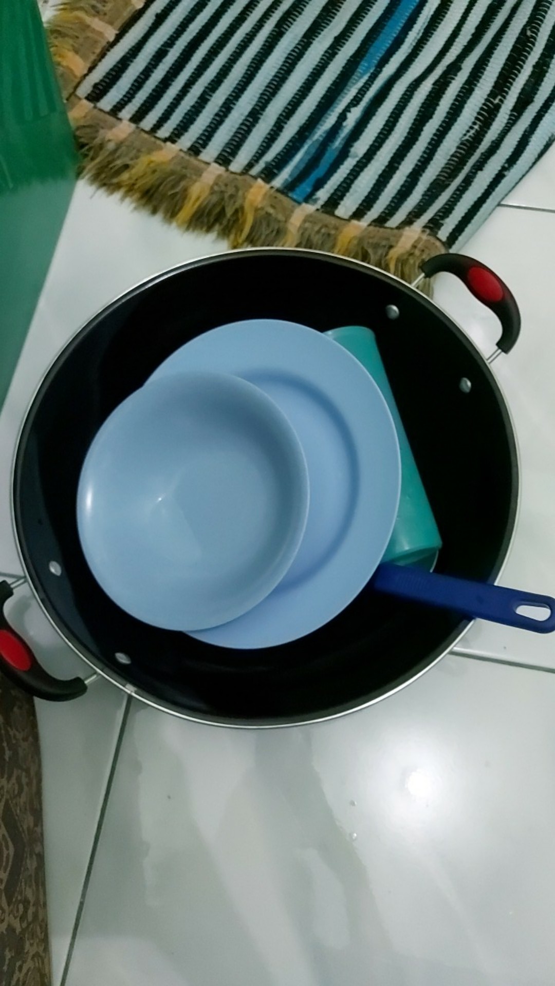 [termurah] Penggorengan/wajan Enamel Anti Gores Uk 34cm