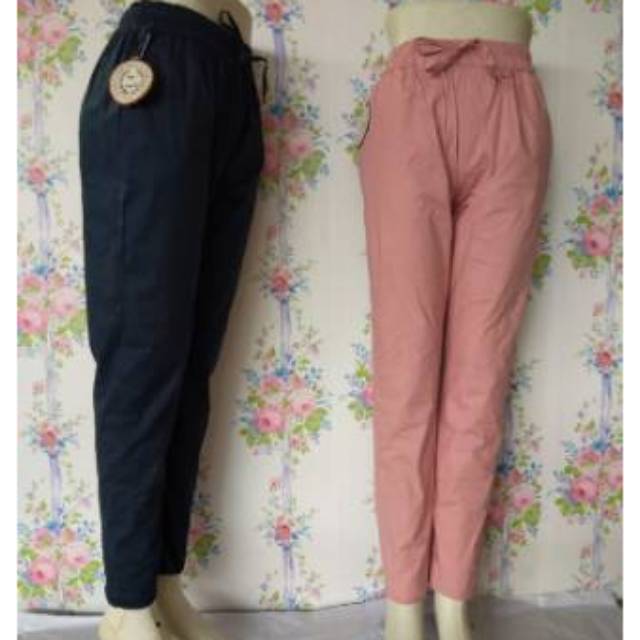  celana  bahan panjang  wanita  big  size  pants Murah  Shopee 