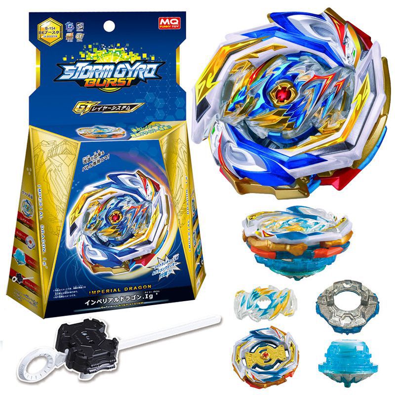 Gyro Set Mainan Gasing Beyblade Launcher Set dengan pemancar dan kotak