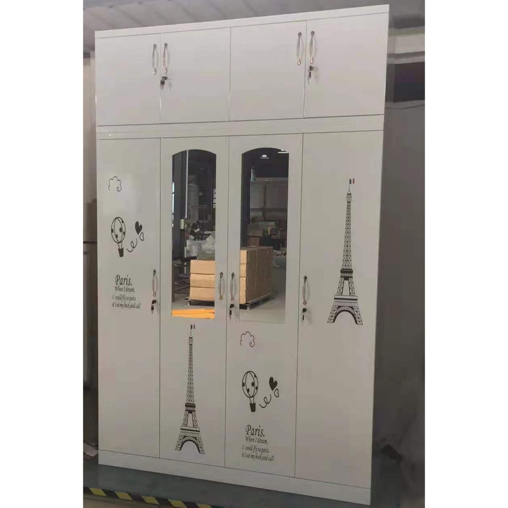 Lemari Pakaian Besi 4 Pintu | Lemari Baju-514 A