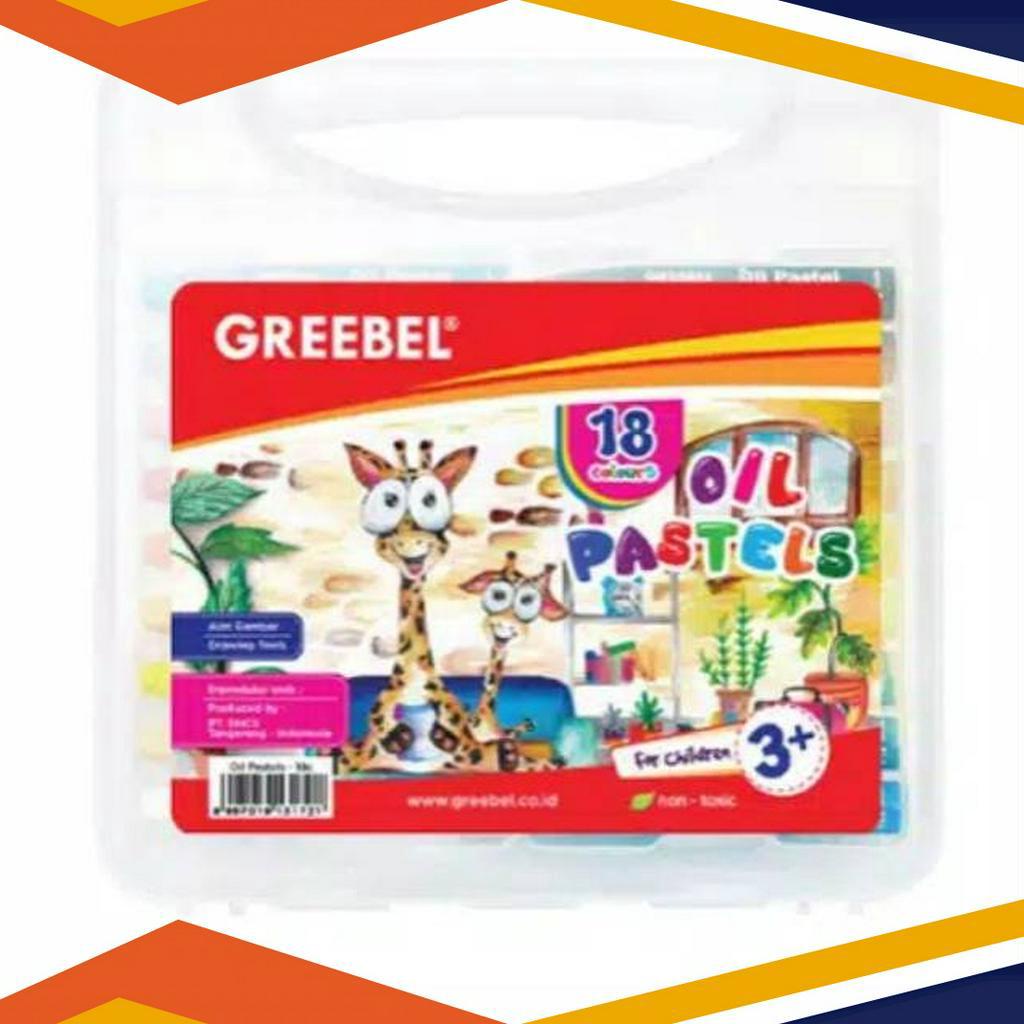 

TRENDING Greebel Kids Crayon Oil Pastels 18 Warna