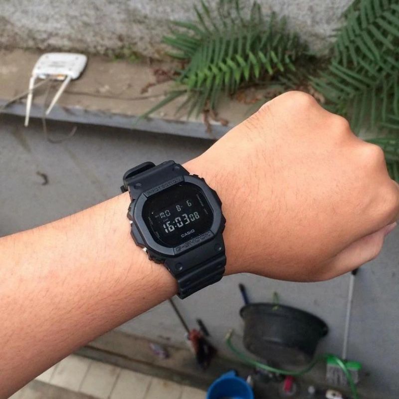 JAM TANGAN GSHOCK UNISEX PREMIUM ANTI AIR FULL BLACK