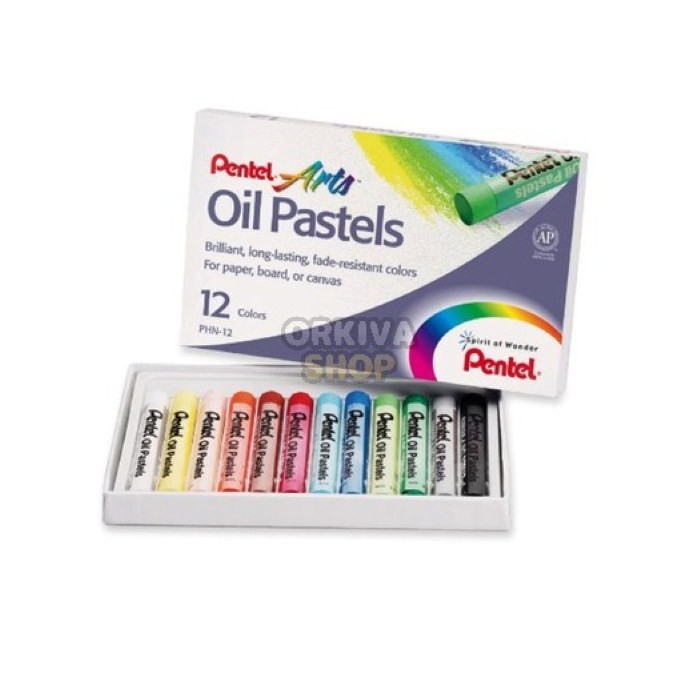 

CRAYON / OIL PASTEL PENTEL PHN-12 (12 Colors)