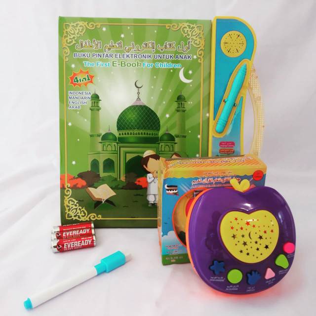 BUKU EDUKASI ANAK MAINAN EDUKASI ANAK 4 BAHASA