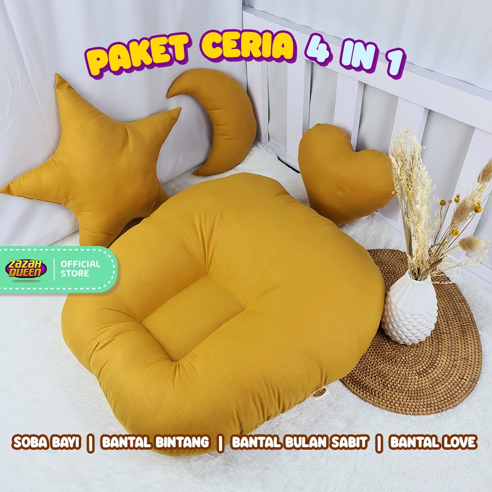 [4 in 1 CERIA] Sofa Bayi dan Bantal Bayi Imut