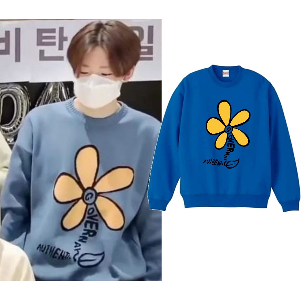 Sweater basic tresure junkyu big flower