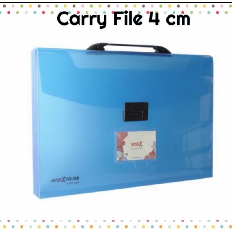 

Carry File 4 cm with Handle (Biru)