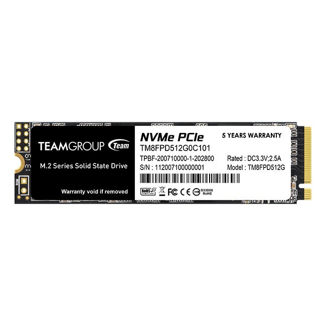 M.2 2280 PCI-e 3.0 x4 with NVMe 1.3-M key NonHeatsink (MP33 PRO) 512GB