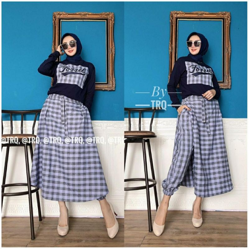set rok celana kotak premium TRQ ORIGINAL