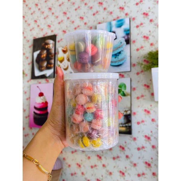 

mini macaron diameter 1cm rasa mix dari tepung almon asli