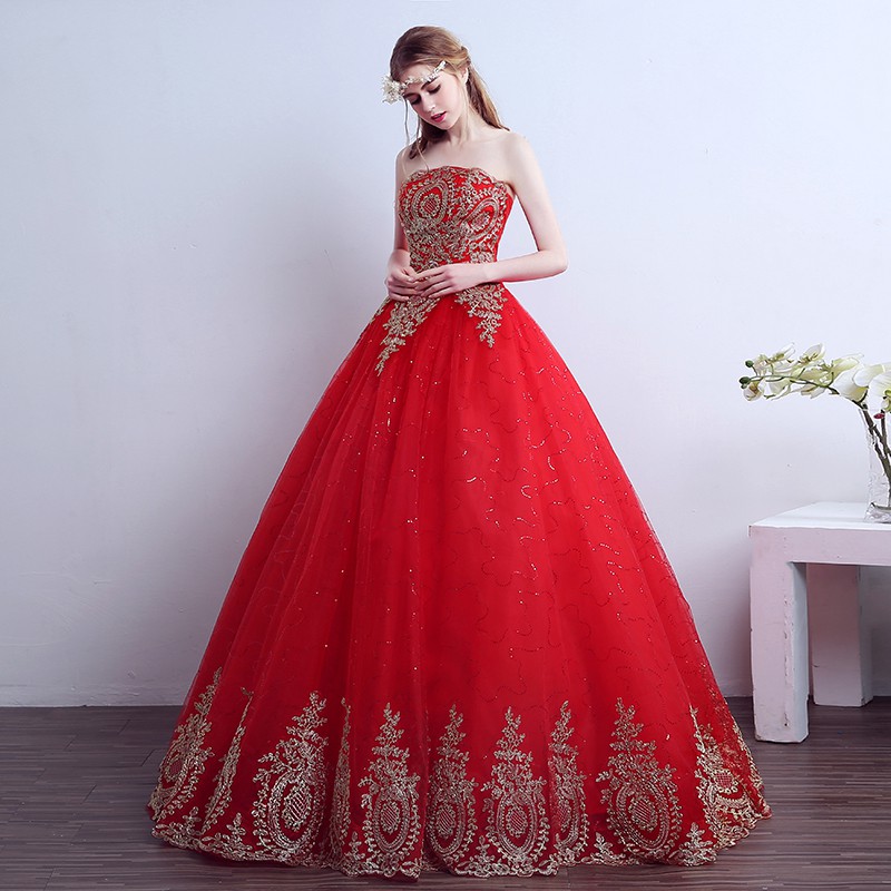 Gaun Pengantin Warna Merah Model Gaun Pengantin 