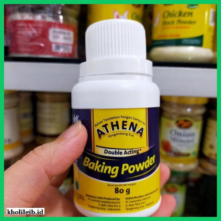

Redwop-Gnikab- Baking Powder Double Acting Athena 80Gr -Hallall.