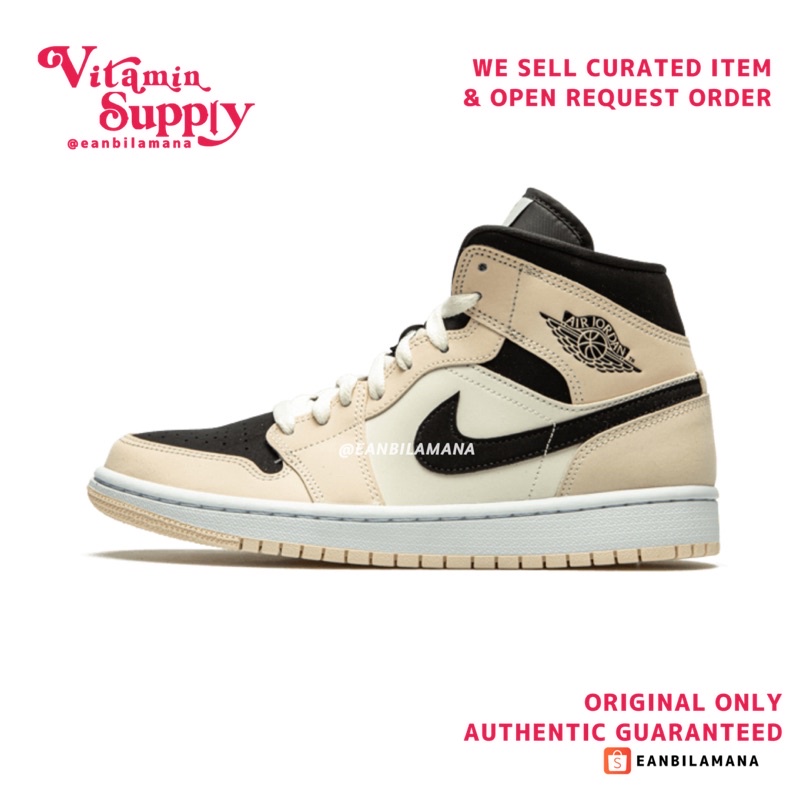 AIR JORDAN 1 MID WMNS 'BARELY ORANGE' GUAVA ICE