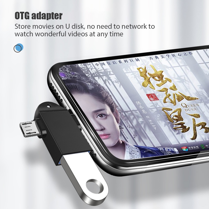 Adapter OTG Tipe c 2 In 1 Multifungsi Untuk Android Tablet Huawei Xiaomi Oppo