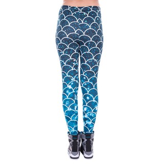  Celana  Legging Panjang  Wanita  Motif Print Digital 3D untuk 