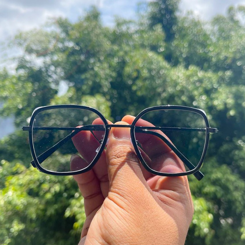Kacamata Free Box Dan Lap Photocromic Anti Radiasi Kacamata Wanita Pria Berubah Warna Fashion Frame Optik
