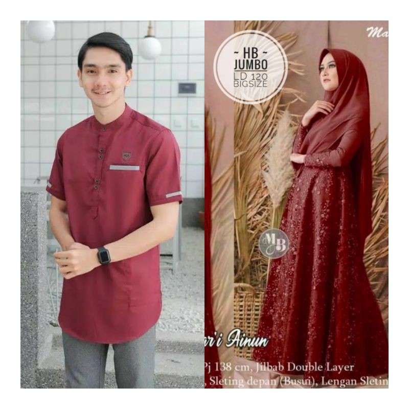 COUPLE GAMIS SYAR'I AINUN COUPLE RAMADHAN