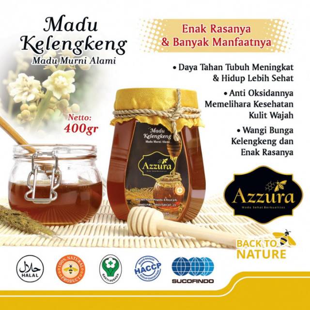 

Madu Murni Kelengkeng 400gr - Azzura