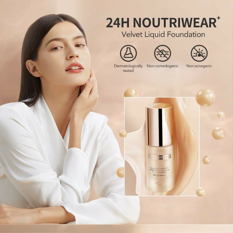Y.O.U (YOU) - Noutriwear+ Velvet Liquid Foundation - Foundation