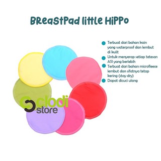 Image of Breastpad Menyusui Washable Breast Pad Little Hippo | penyerap asi cuci ulang Breastpad / Breas Pad Breastpad Reusable