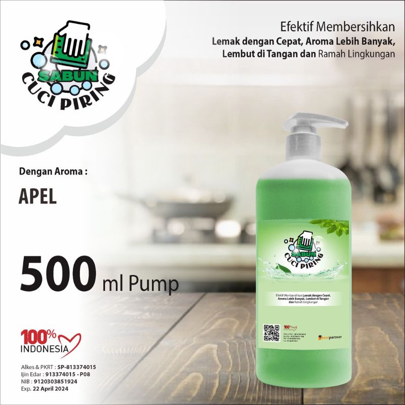 Sabun Cuci Piring aneka aroma kemassn pump 500 ml