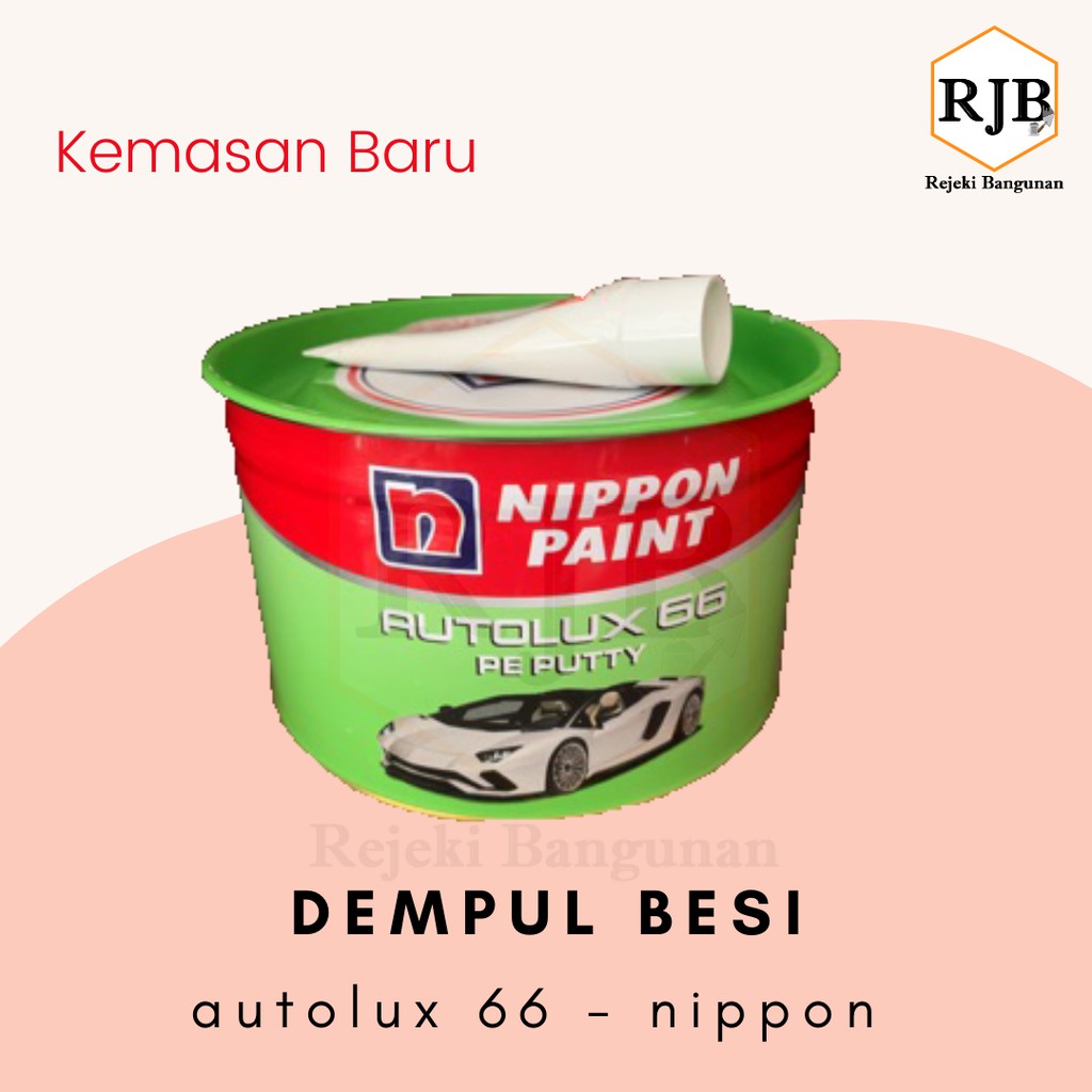 Dempul Besi Autolux Pe Putty 66 1kg / Dempul Besi Nippon Paint