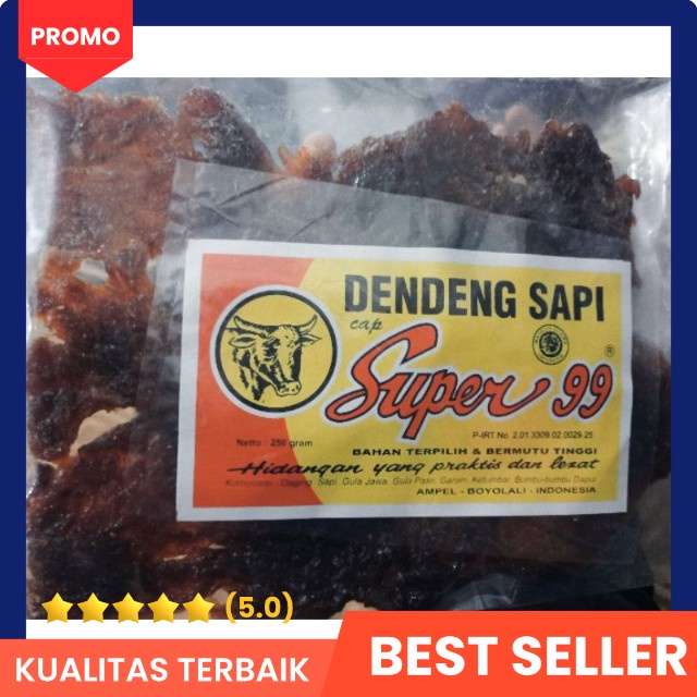 

Dendeng sapi super 99 250 gram |Boyolali