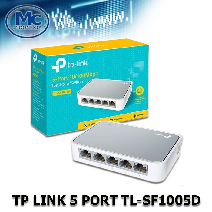 TP-LINK TL-SF1005D 5 port  10-100Mbps