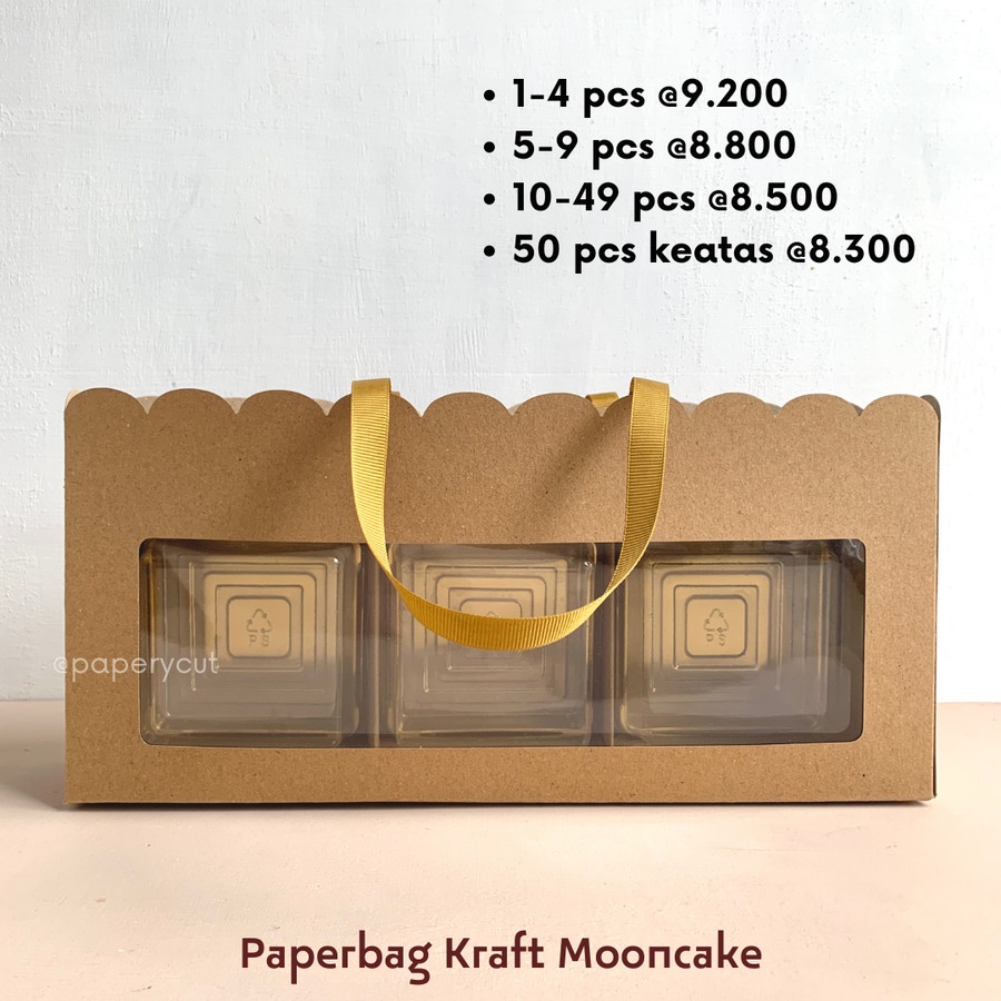 

Paperbag Kraft Kue Bulan Mooncake Mid Autumn Festival P32 L6 T15cm