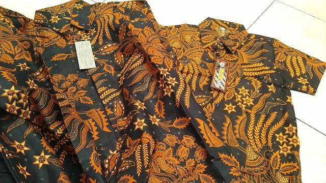 Batik Couple Keluarga Sania Ruffle Ori Ndoro Jowi Dnt Motif Manggar