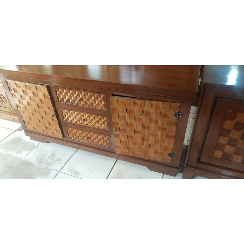BUFET TV 150CM JATI JEPARA