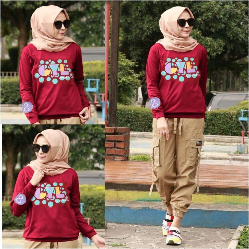 Baju Olahraga muslimah Stelan wanita Muslim jumbo Muslimah Baju Olahraga model baru kekinian