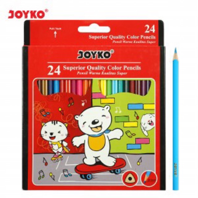 

Joyko Color Pencil 24Color-Triangle Pencil / Pensil Warna Joyko 24 W