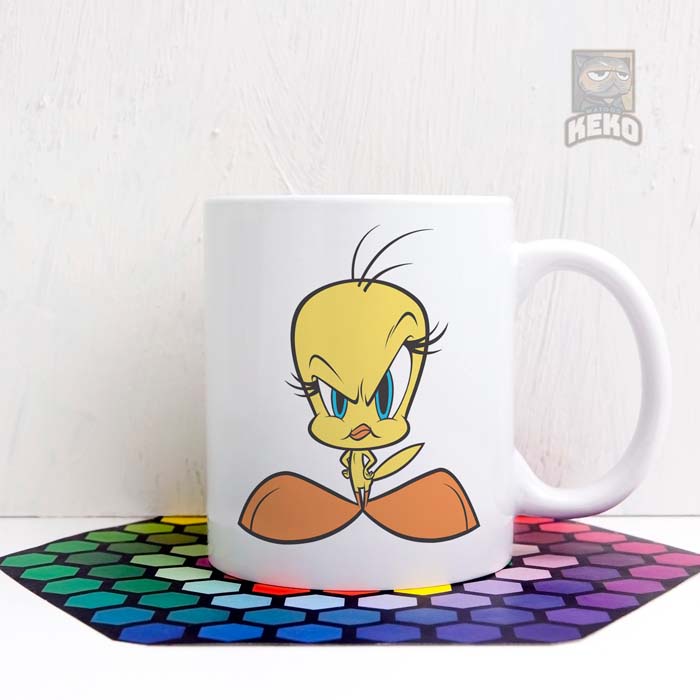 Mug Keramik Angry Tweety