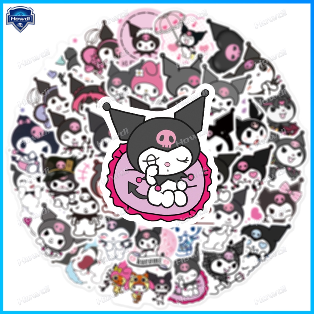 Kuromi Stiker Anti Air Untuk Helm Motormobil