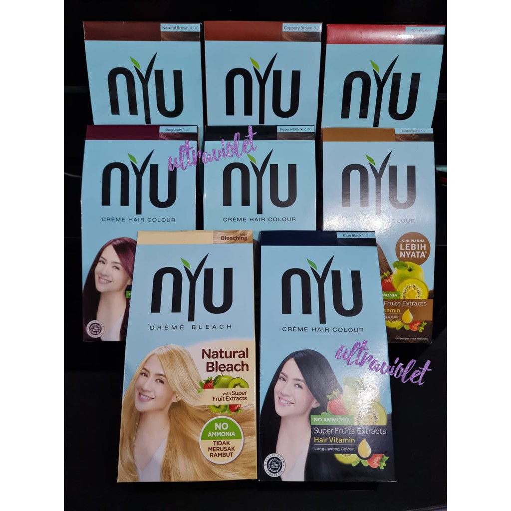 Jual Nyu Creme Hair Colour Box Pewarna Rambut Semir Rambut Shopee Indonesia