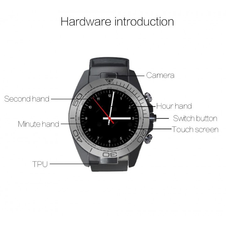 SW007 Bluetooth Smart Watch Android Camera Sim TF Card Call Function