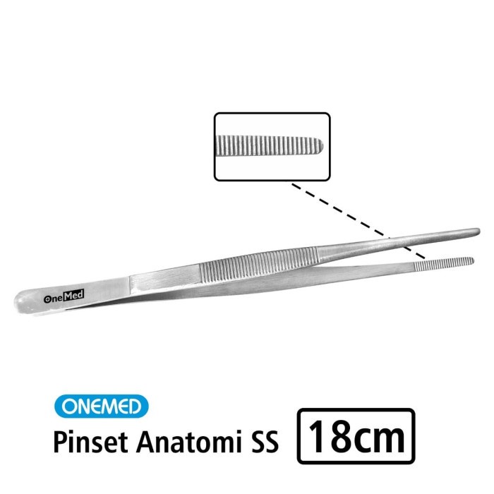 Pinset Anatomi 18cm Stainless Steel Onemed OJ